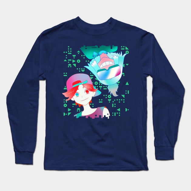 Yurei Deco - Hack & Berry - Fanart Digi Ver Long Sleeve T-Shirt by WexionTee